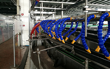 NG娛樂風(fēng)刀為東莞雪花解決酒瓶吹干案例